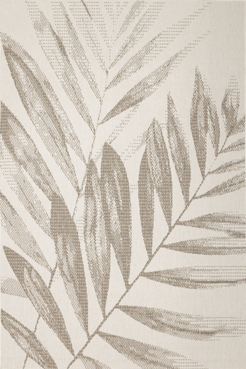 Dywan Dwustronny Sznurkowy Brussels 205768/10620 linen Jasny Beż Krem Liście Outdoor