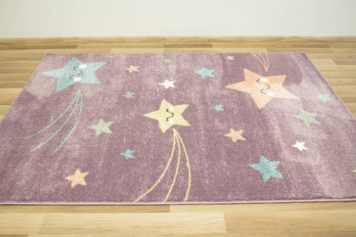 Dywan Lima 1296A lila/blue Uśmiechnięte Gwiazdki