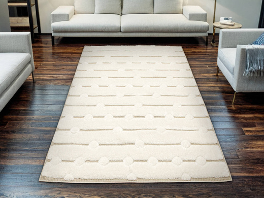 Dywan Shaggy Lula Soft IM49A Krem Beż Kropki