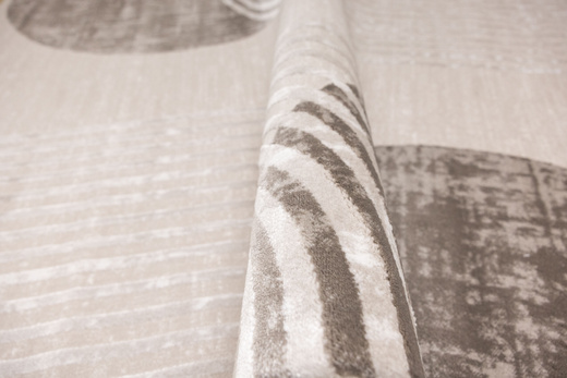 Dywan Nantes Nantes NT209A Beige/Brown Szarobeżowy Półkola