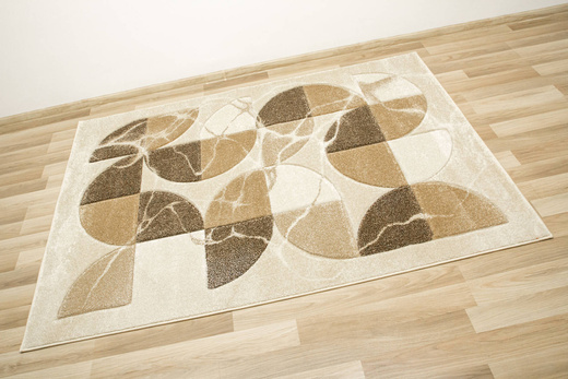 Dywan Amelia A472A cream/beige Beżowy Brązowy Półkola Marmur