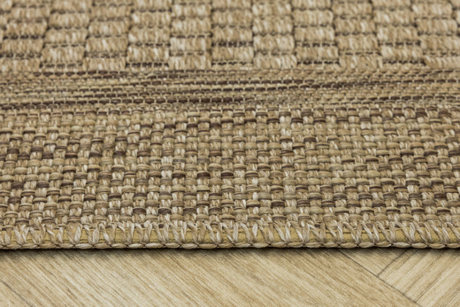 Dywan Sznurkowy Ella ST036A brown/brown Beż Brąz Ramka Outdoor