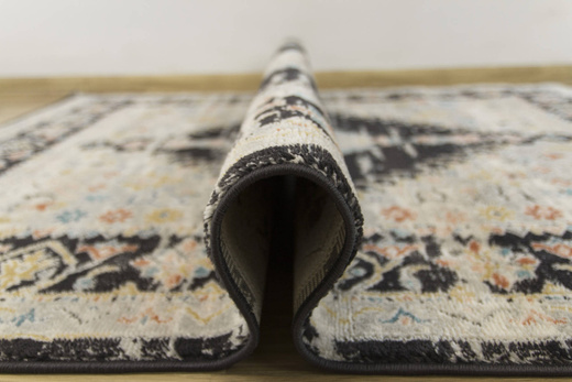 Dywan Lucca 8629A l.grey/antrasi Ornamentowy Antracyt Krem Turkus