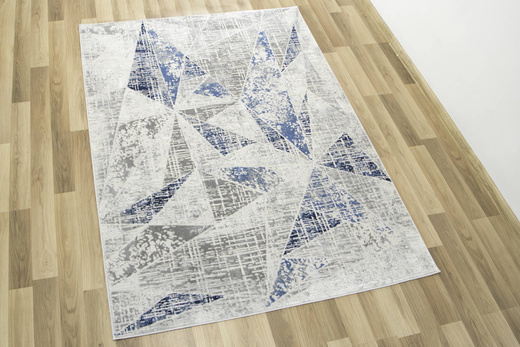 Dywan Verano C467A m grey/l.blue Szary Niebieski Trójkąty