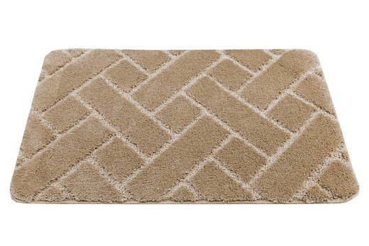 Dywanik Łazienkowy Antypoślizgowy Lotus Beige Beż Cegiełka