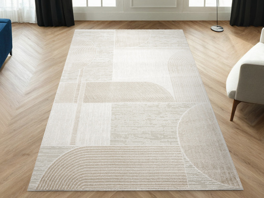 Dywan Matara N744A l.beige/m.beig Beż Krem Kaszmir Abstrakcja