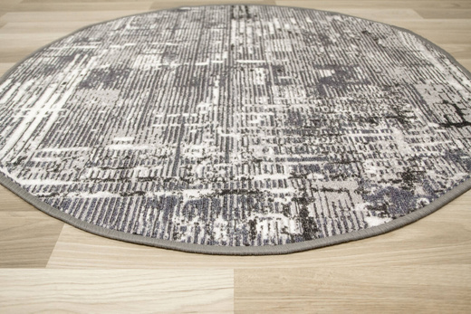 Antypoślizgowy Okrągły Dywan Astral 19 Szary Beton