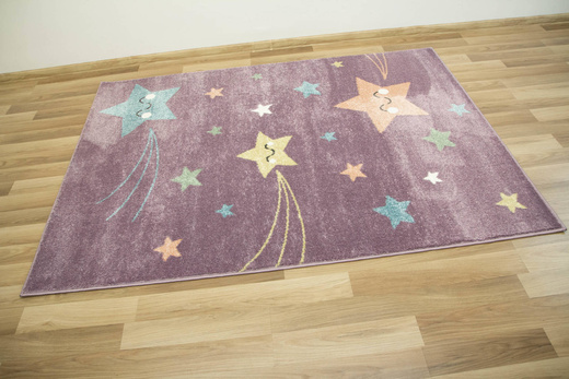 Dywan Lima 1296A lila/blue Uśmiechnięte Gwiazdki