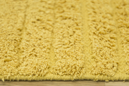 Dywanik Chodniczek Kilim Bawełniany Żółty z Frędzlami