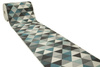 Chodnik Luna 503430/95832 Trójkąty Niebieski Szary Kremowy szerokość 100 cm