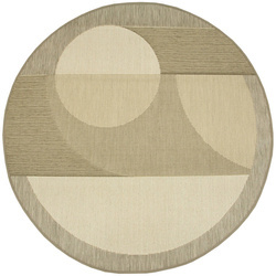 Okrągły Dywan Sznurkowy Foggia 16732/631 Szary Srebrny