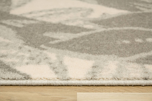 Wełniany Dywan Isfahan-M Zamio Popielaty Wełna Liście Palm