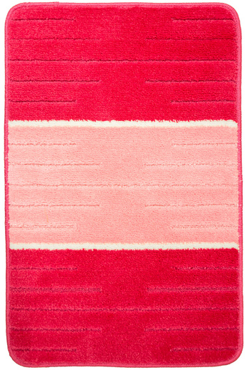 Komplet 2-częściowy Łazienkowy Como Pink Róż Krem Pasy