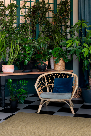 Dywan Sznurkowy Ella ST049A brown/brown Beż Brąz Jodełka Outdoor