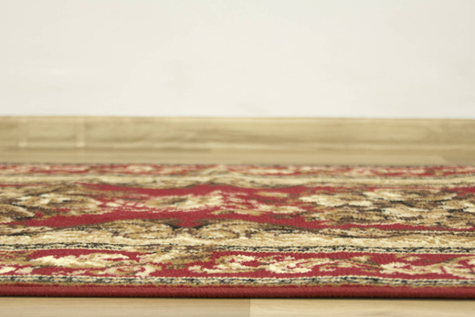 Chodnik Gold 235/22 bordowy szerokość 100 cm