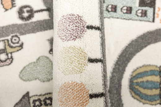 Dywan Dziecięcy Lima 9376A cream/l.grey Uliczki Krem Szary