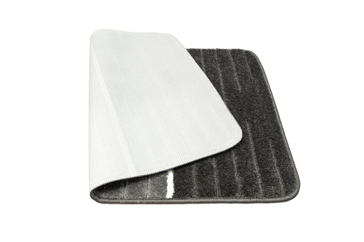 Dywanik Łazienkowy Como Grey Szary Krem Pasy