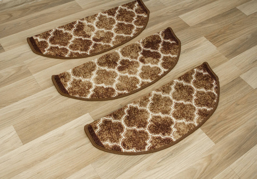 Nakładki Półokrągłe Clover 04 Brąz Beż Koniczyna Marokańska