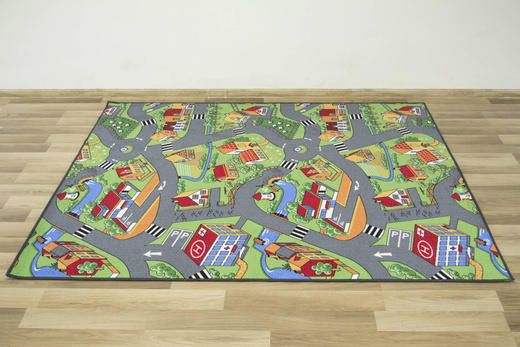 Dywan Little Village uliczki na filcu