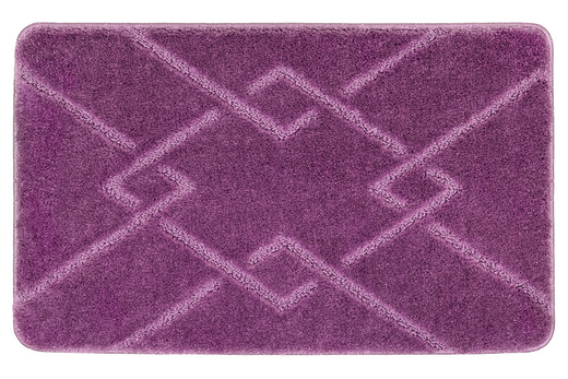 Dywanik Łazienkowy Antypoślizgowy Moreno Violet Fioletowy Romby