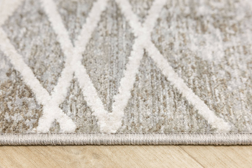Dywan Camilla 614 mink/grey Szary Beż Beton Pasy