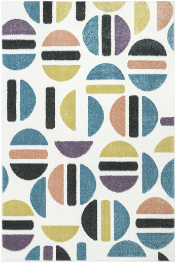 Dywan Dziecięcy Lima M045A rose/blue Krem Fiolet Półkola