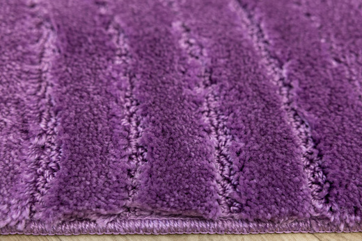 Dywanik Łazienkowy Antypoślizgowy Sara Fioletowy Fale