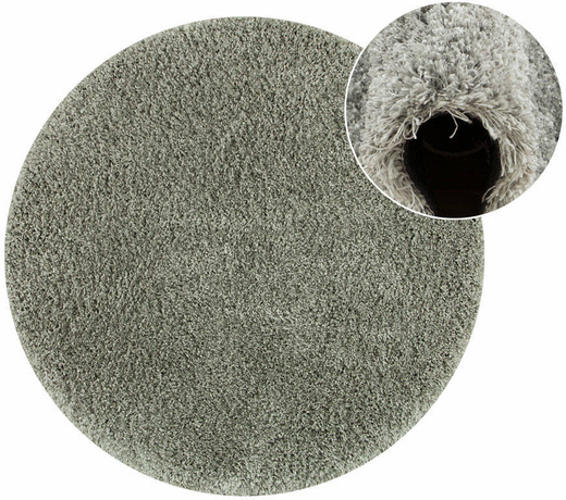 Okrągły Dywan Shaggy Home Hill 74 szary