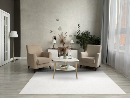 Dywan Shaggy Dreamland 60 Krem na filcu