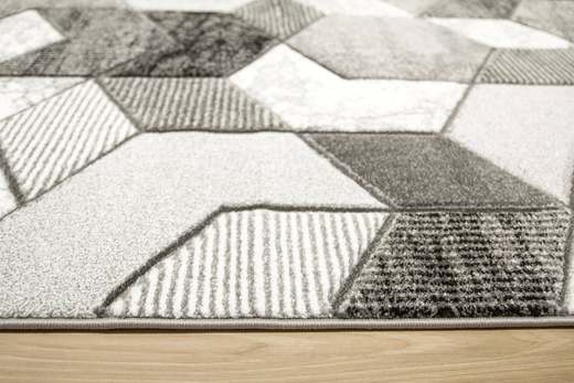 Dywan Amelia B101B grey/d.grey Szary Biały Geometria