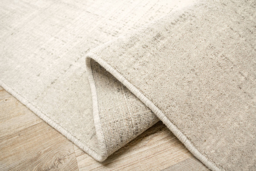 Wełniany Dywan Isfahan-M Rite Popielaty Szary KremowyKratka