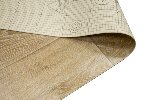 Wykładzina PCV Eruption Raymond 2 Deski Beż Brąz szerokość 3 m