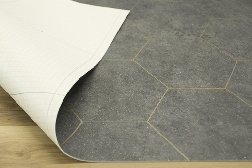 Wykładzina PCV Planet Treviso 597 Szary Złoty szerokość 1,5 m