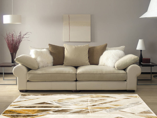 Dywan Elisa PF132 Brown Gold Złoty Brąz Geometria