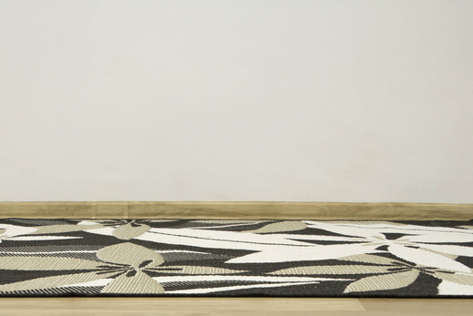 Dywan Sznurkowy Foggia 16701/690 Kwiaty Krem Antracyt Beż