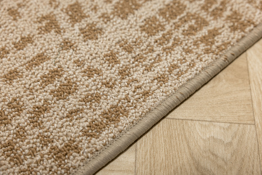 Wykładzina Traffic 68 Beige Beż Brąz Kratka Melanż szerokość 4 m