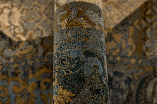 Dywan Wełniany Dywilan Omega Seneh Koniak Ornament