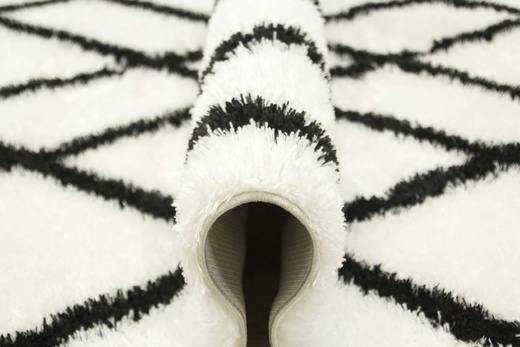 Dywan Boho 656 cream/black Krem Romby