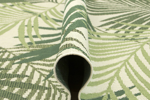 Dywan Sznurkowy Syrena 19433/62 Palmy Zieleń Krem