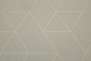 Wykładzina PCV Planet Jester 593 Jasne Szare Trójkąty Romby z Brokatem szerokość 1,5 m