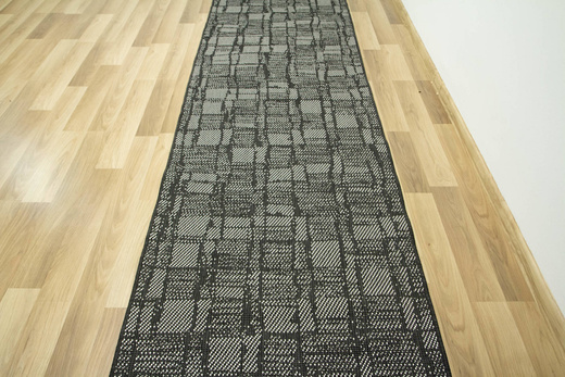 Dwustronny Sznurkowy Chodnik Brussels 205467/10110 Night Antracyt Krem szerokość 100 cm