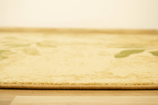 Dywan Agnella Standard Floris Groszek Beż Oliwka Kwiatowy