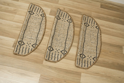 Nakładki Półokrągłe Sznurkowe Terra Aztec 04 Linie Beż Grafit