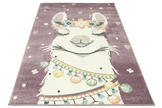 Dywan Dziecięcy Lima C882B lila/cream Fiolet Krem Lama