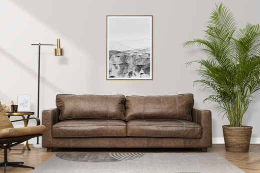 Dywan Nantes Nantes NT209A Beige/Brown Szarobeżowy Półkola