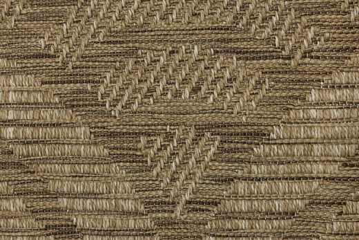 Dywan Sznurkowy Ella ST022A brown/brown Beż Brąz Wachlarze Outdoor