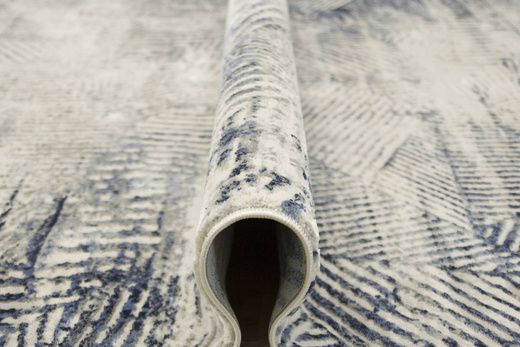 Dywan Verano C465A m grey/grey Niebieski Szary Krem Dwupoziomowy Trójkąty