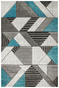 Dywan Amelia A632A grey/turquoise Szary Turkusowy Linie Paski Kreski