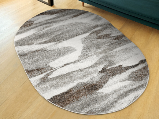 Dywan Owalny Ponte N282A l.grey/d.greyO Szary Brąz
