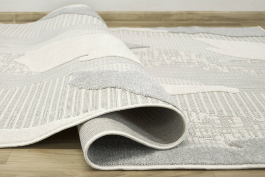 Dywan Sznurkowy Stella D431A white/l.grey Szary Srebrny Krem